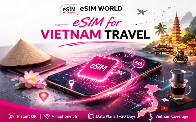 Reliable 5G Vietnam eSIM with instant QR and flexible plans.
